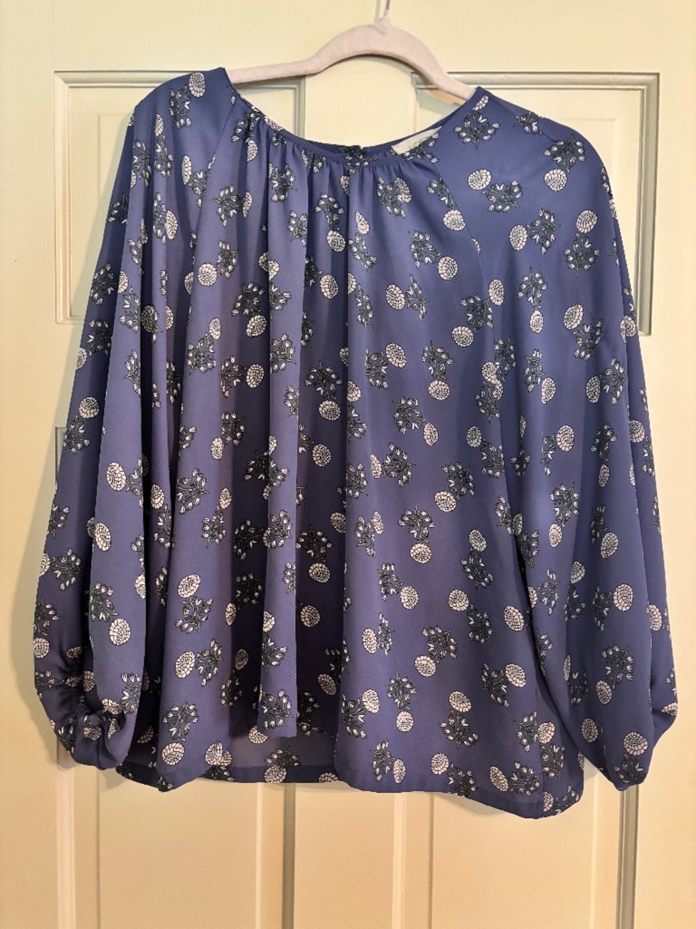 Loft Blue Blouse Size Large